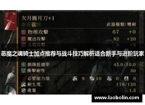 恶魔之魂骑士加点推荐与战斗技巧解析适合新手与进阶玩家